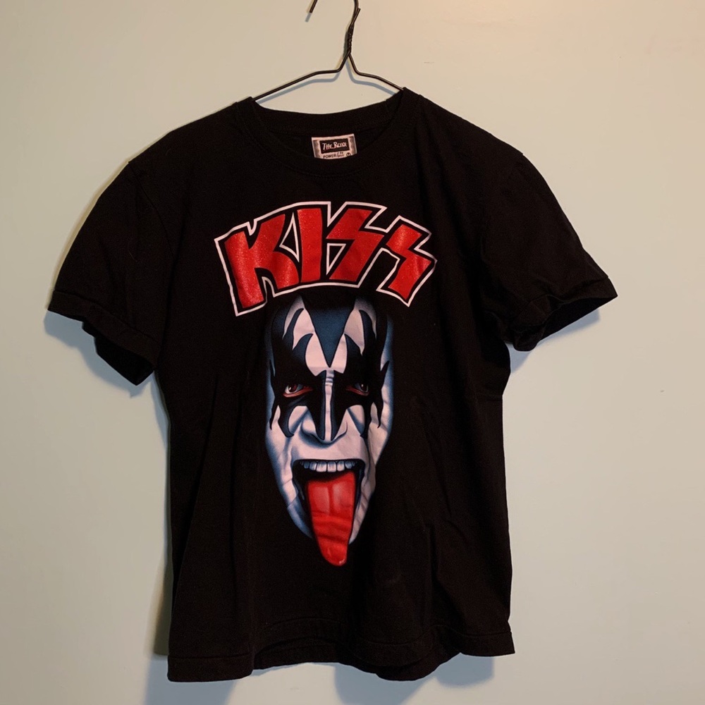 Vintage single stitch KISS black graphic Tshirt